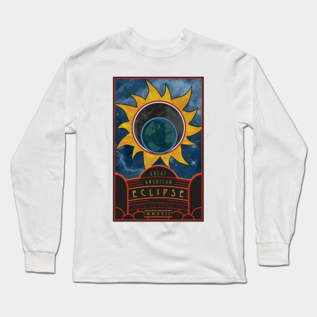 Great American Eclipse: Tarot Long Sleeve T-Shirt by Black Otter